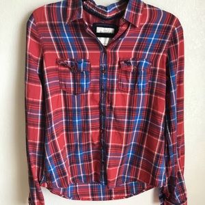 Abercrombie & Fitch plaid flannel shirt